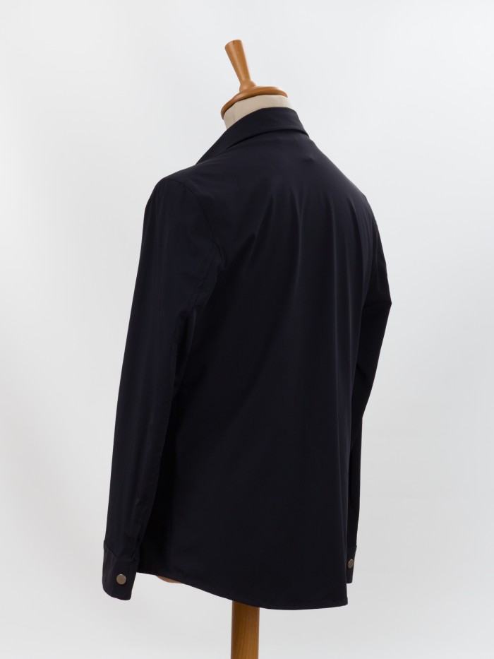 GIACCA CAMICIA NYLON TECH BLU