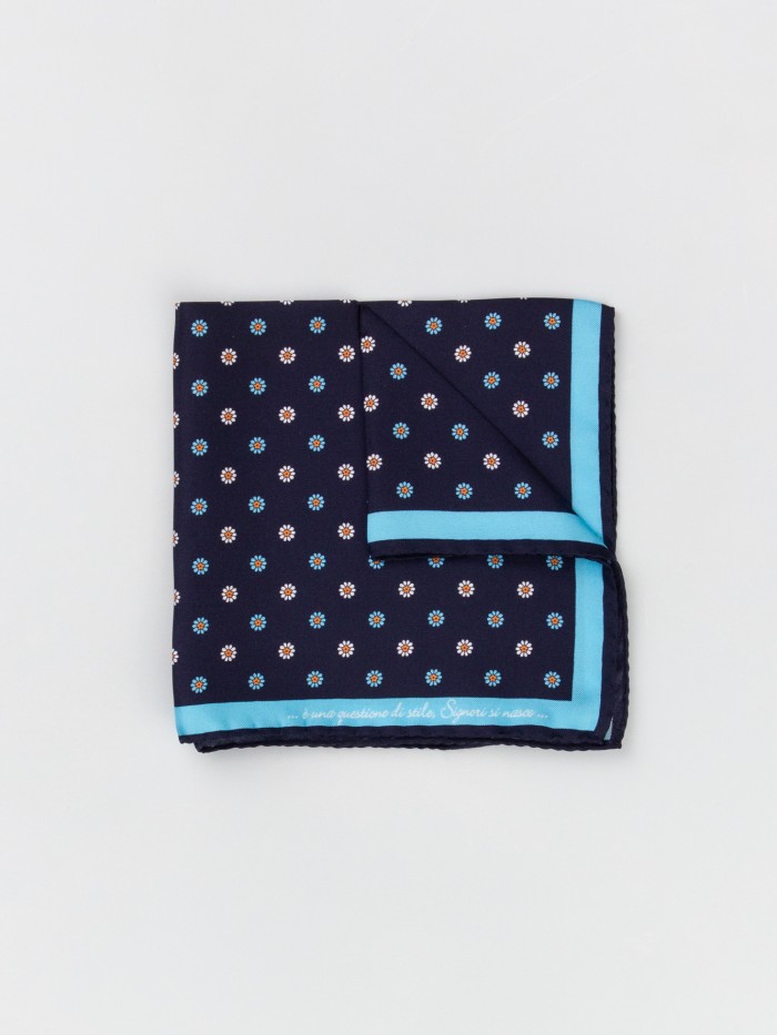 BLUE FLOWERS SILK GENTLEMAN...