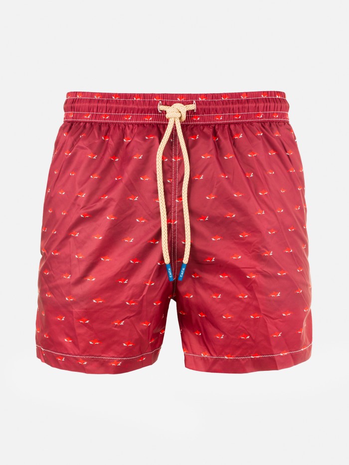 BORDEAUX SHARK SWIMSUIT