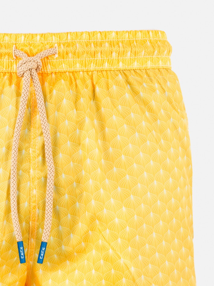 BOXER DA MARE VENTAGLI GIALLO