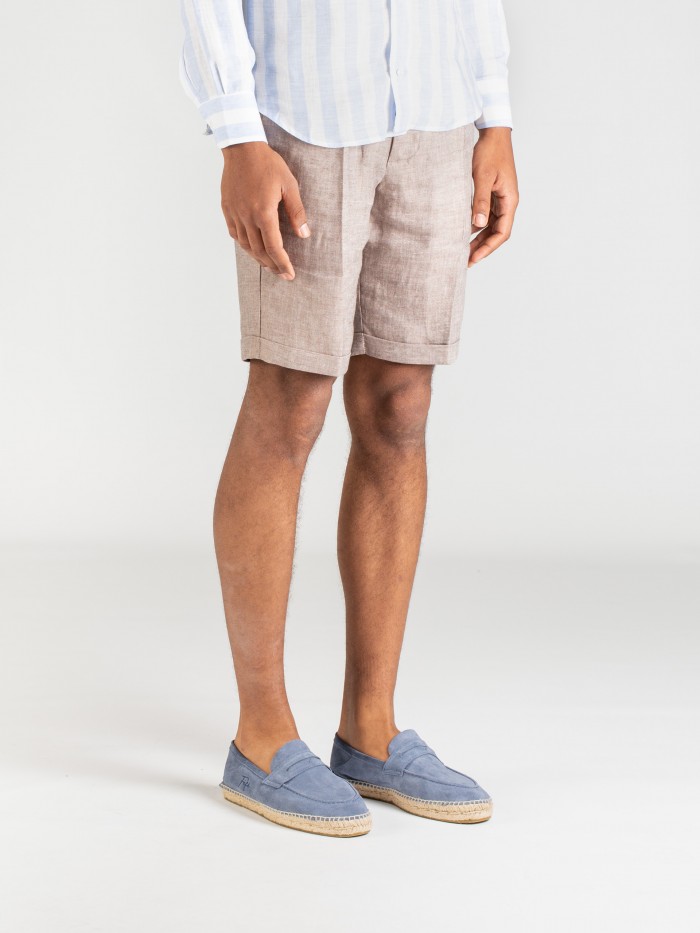 JEANS SUEDE LOAFERS