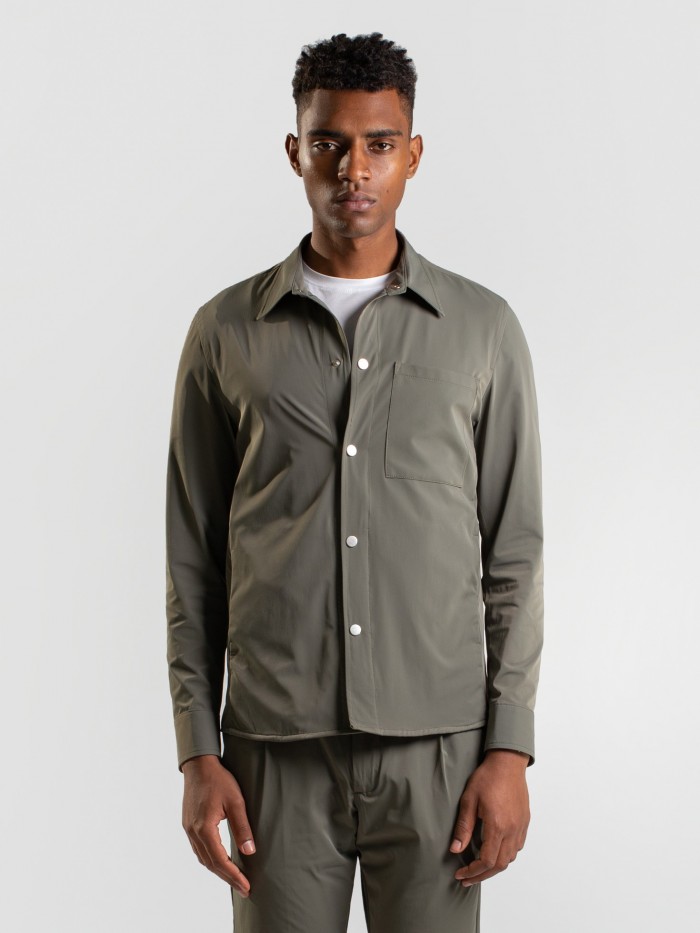 GREEN TECH NYLON SHIRT JACKET
