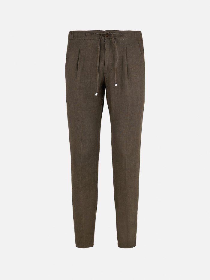 MUD LINEN TROUSERS