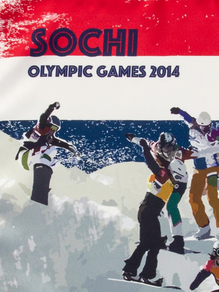 POCHETTE SETA OLIMPIADI SOCHI