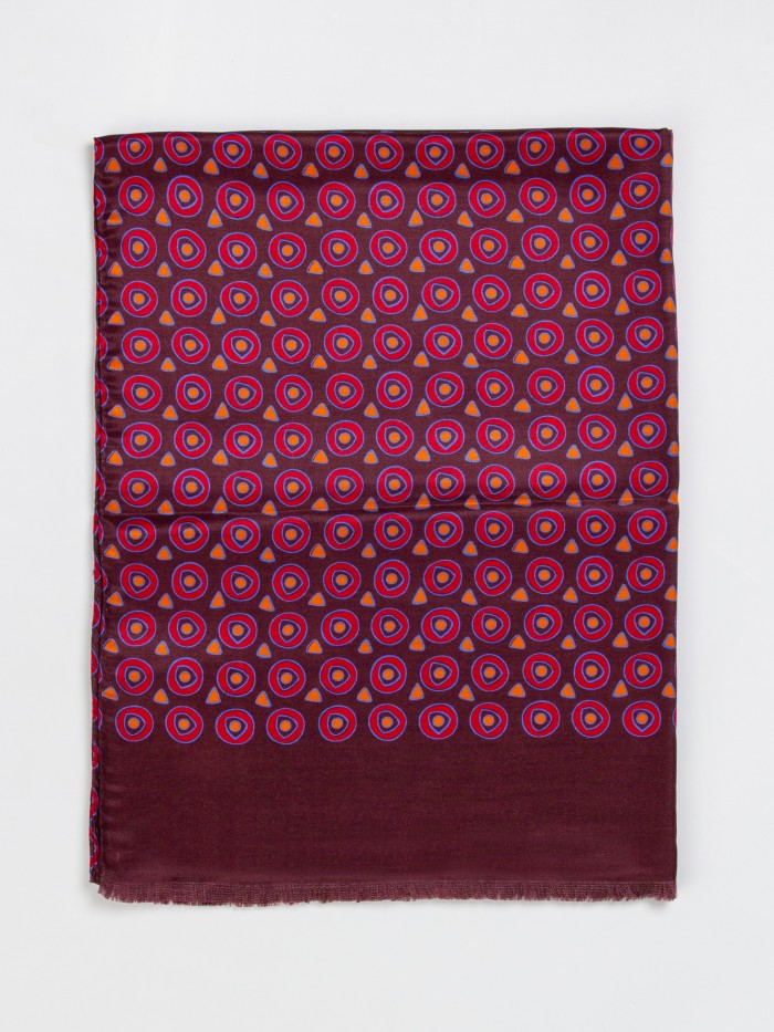 BORDEAUX SILK WOOL...