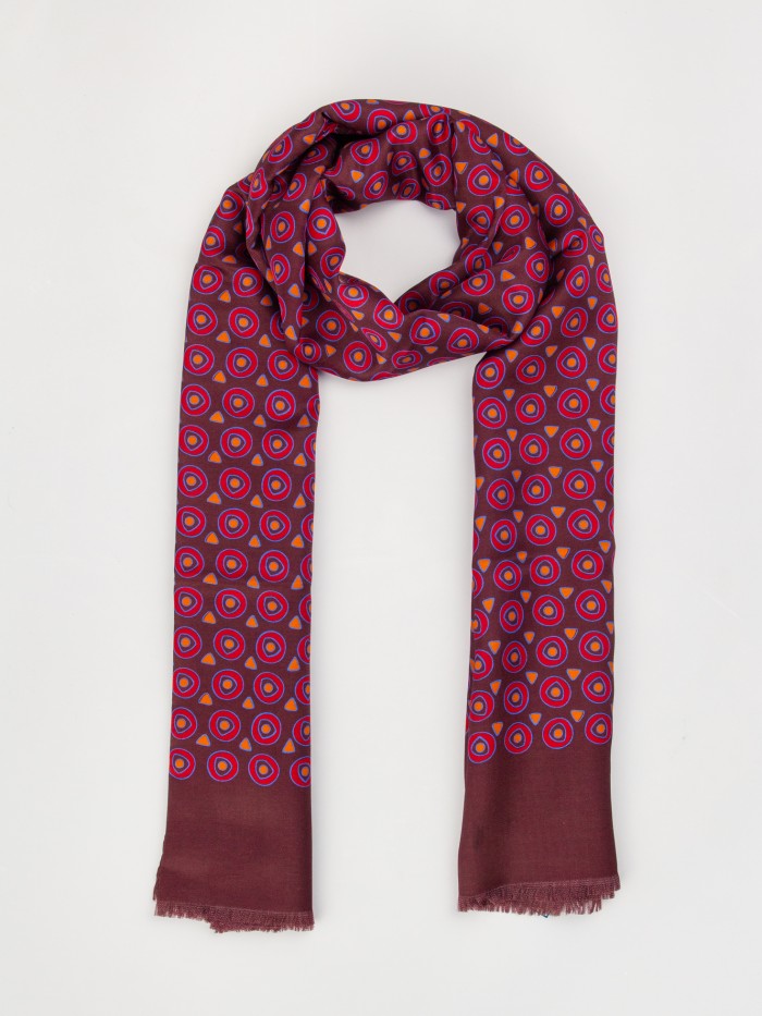 BORDEAUX SILK WOOL...