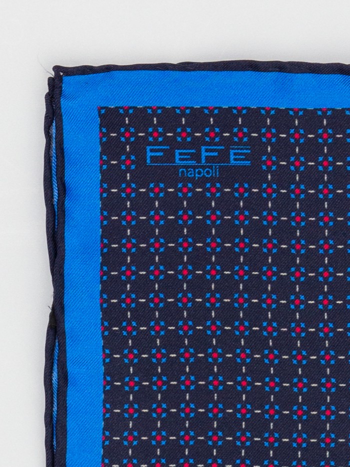BLUE CIRCLES SILK GENTLEMAN...