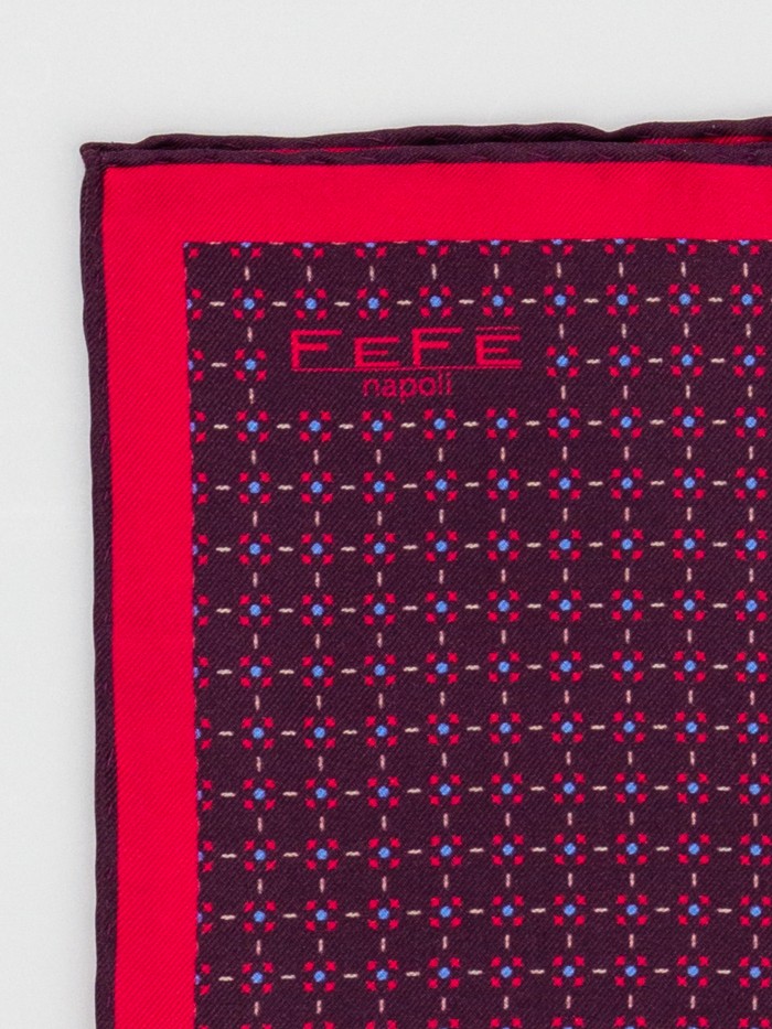 BORDEAUX CIRCLES SILK...