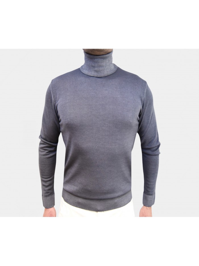 MAGLIA DOLCEVITA LANA GRIGIO