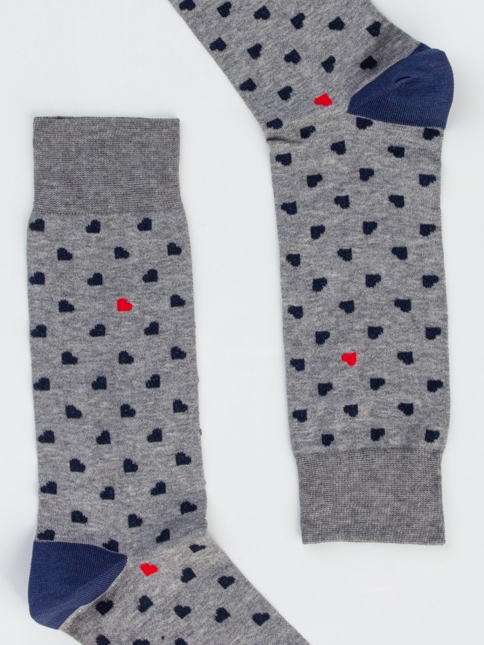 GREY BLUE HEART SHORT DANDY...