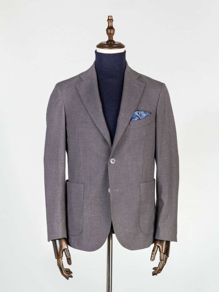 GREY MICRO FLANNEL...