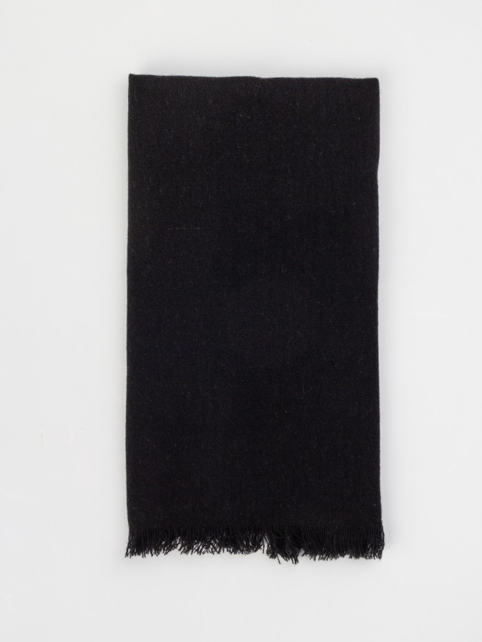 BLACK CASHMERE ELEGANCE SCARF