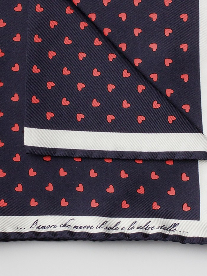 BLUE HEART SILK DANDY...