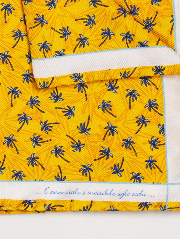 YELLOW PALMS SILK DANDY...