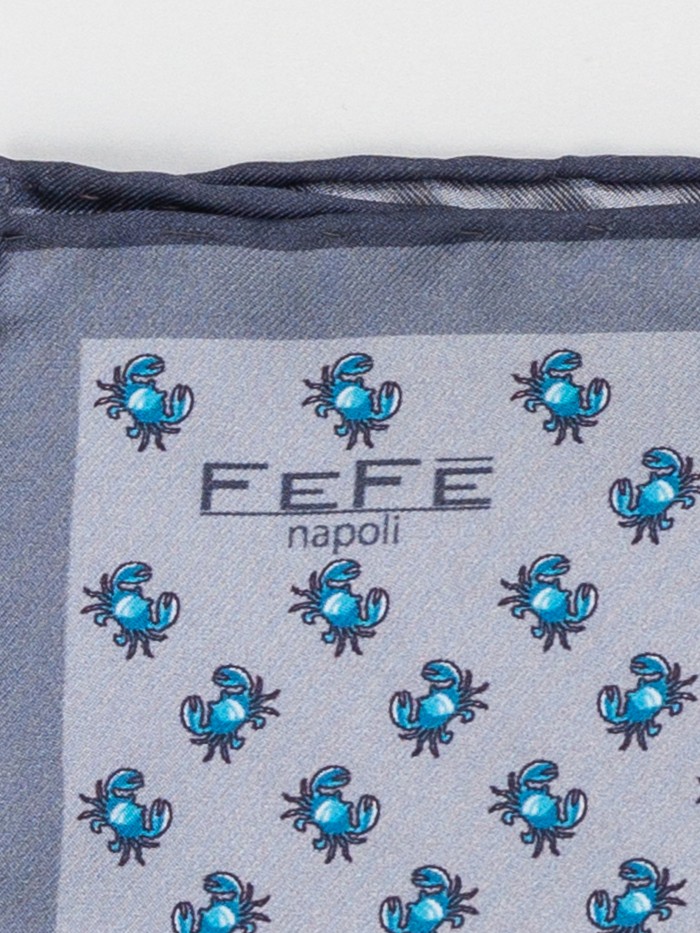 GREY CRAB SILK DANDY POCKET...