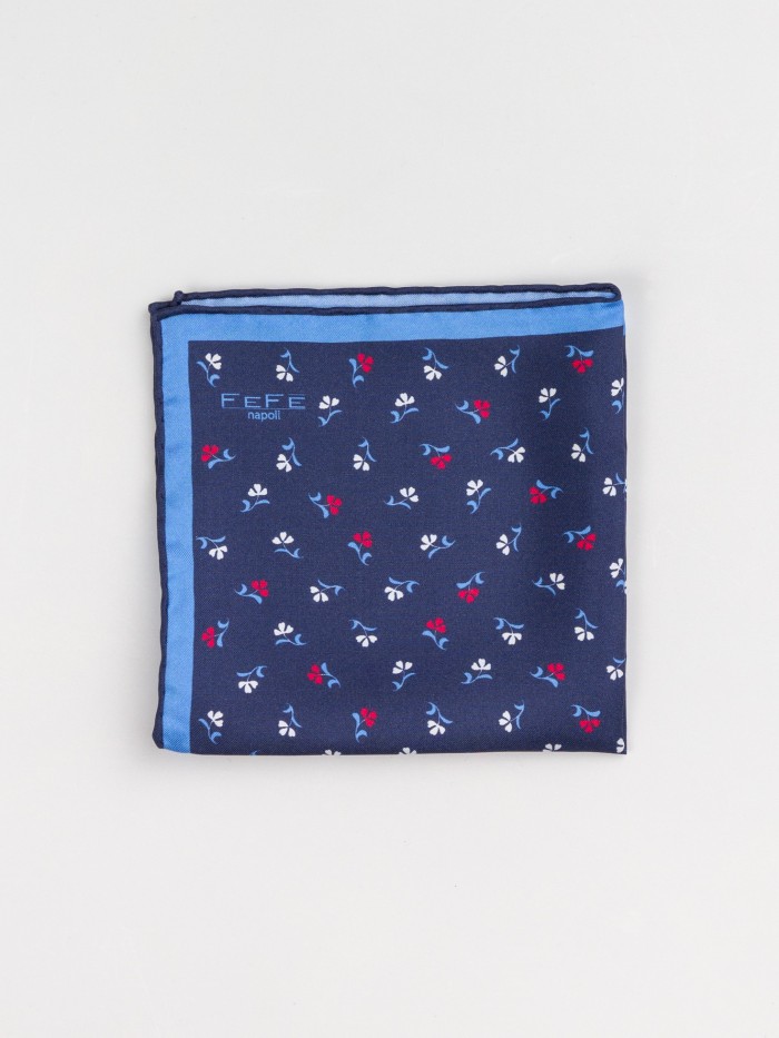 BLUE FLOWERS SILK GENTLEMAN...