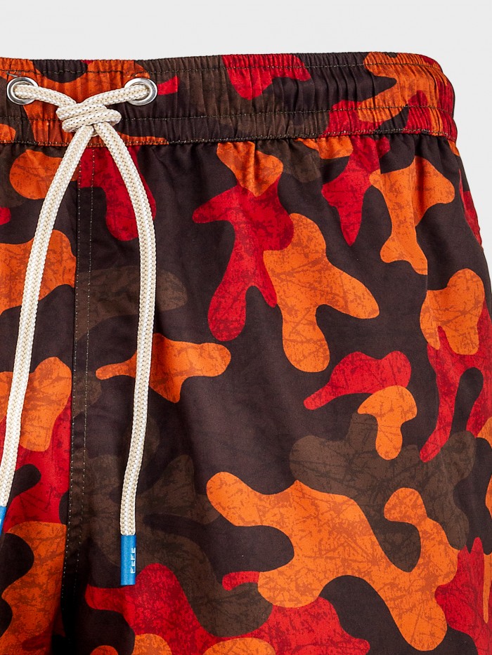 BOXER DA MARE CAMOU ARANCIO