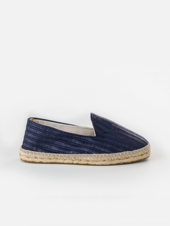 NAVY BLUE RAFFIA ESPADRILLES