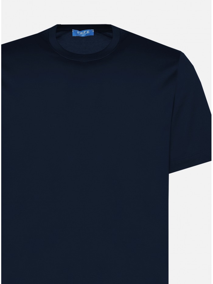 T-SHIRT FILO DI SCOZIA BLU...