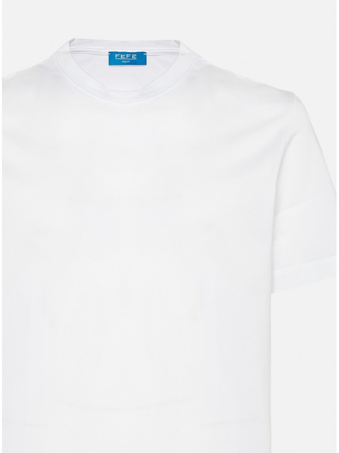T-SHIRT FILO DI SCOZIA BIANCO