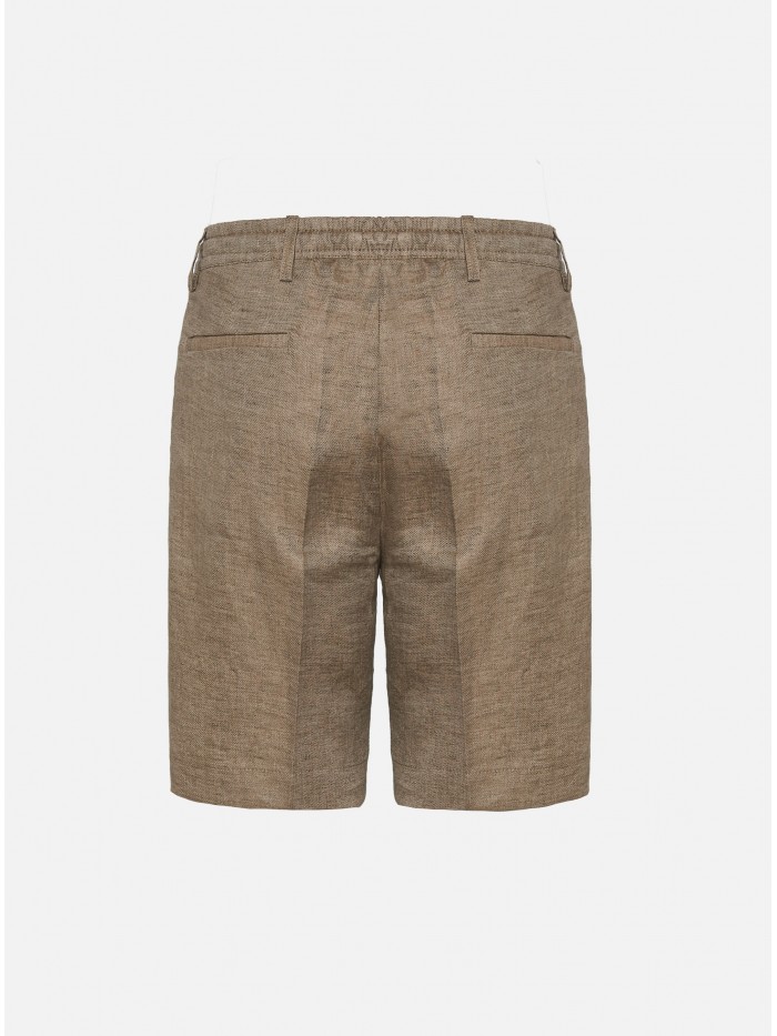 CAMEL LINEN JOGGER BERMUDA...
