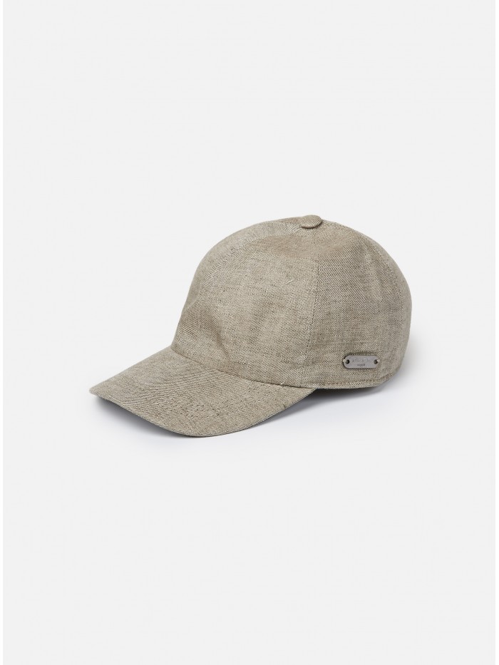 SAND LINEN BASEBALL CAP