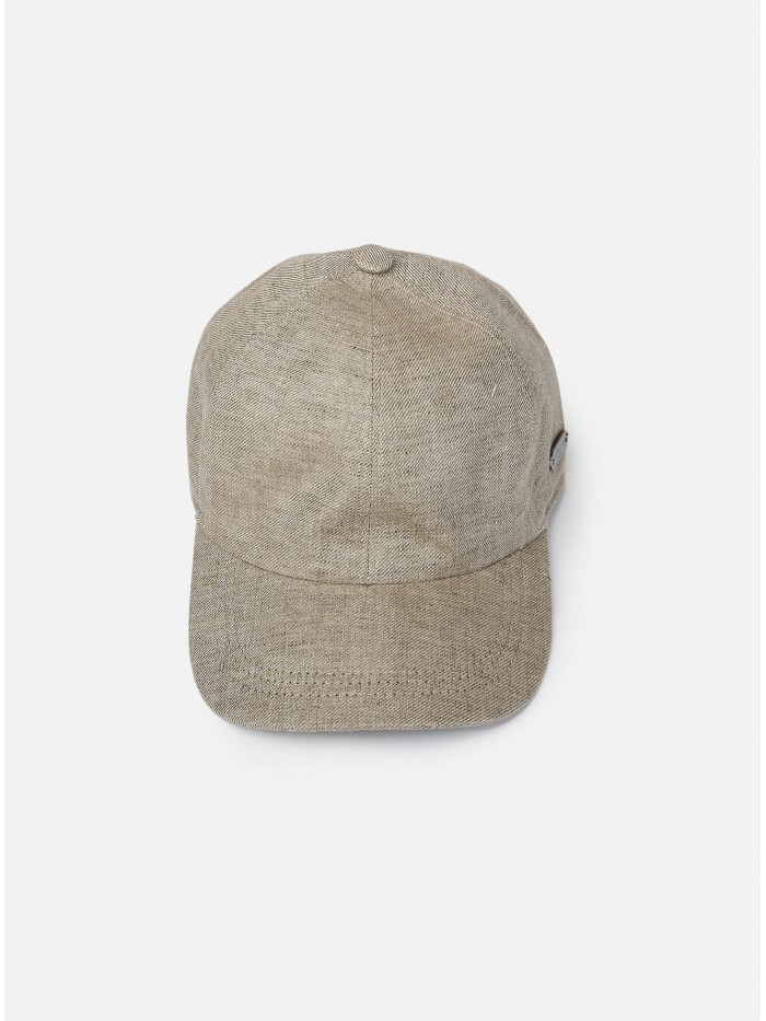 SAND LINEN BASEBALL CAP