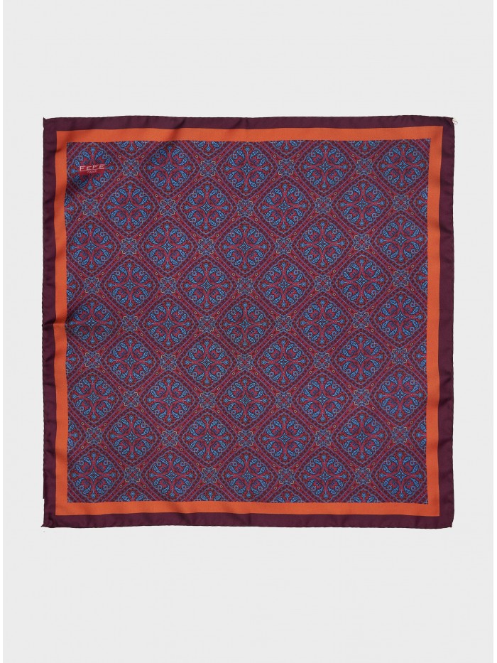 RED SEVENTY SILK POCKET SQUARE