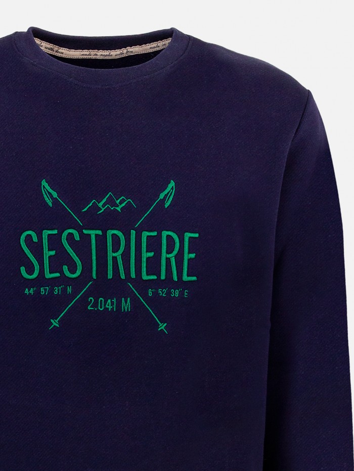 BLUE SESTRIERE CREWNECK...
