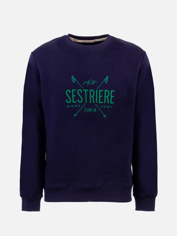 BLUE SESTRIERE CREWNECK...