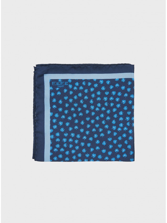 BLUE FLOWERS SILK GENTLEMAN...