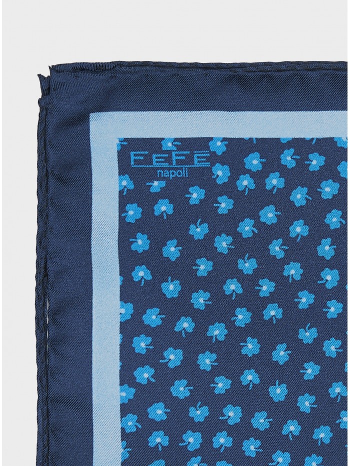 BLUE FLOWERS SILK GENTLEMAN...