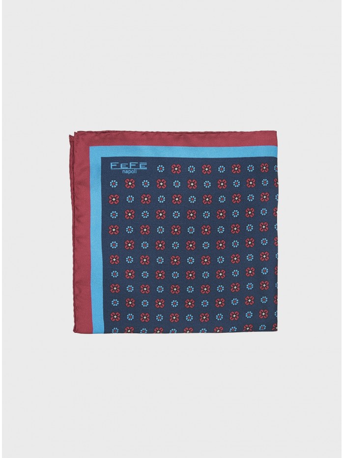 BLUE FLOWERS SILK GENTLEMAN...