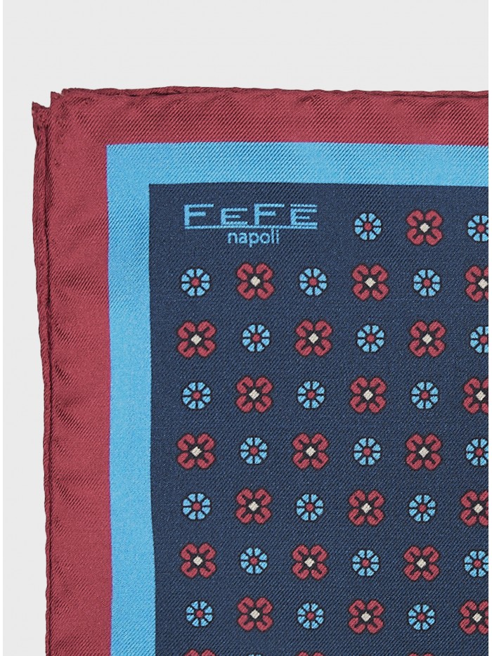 BLUE FLOWERS SILK GENTLEMAN...