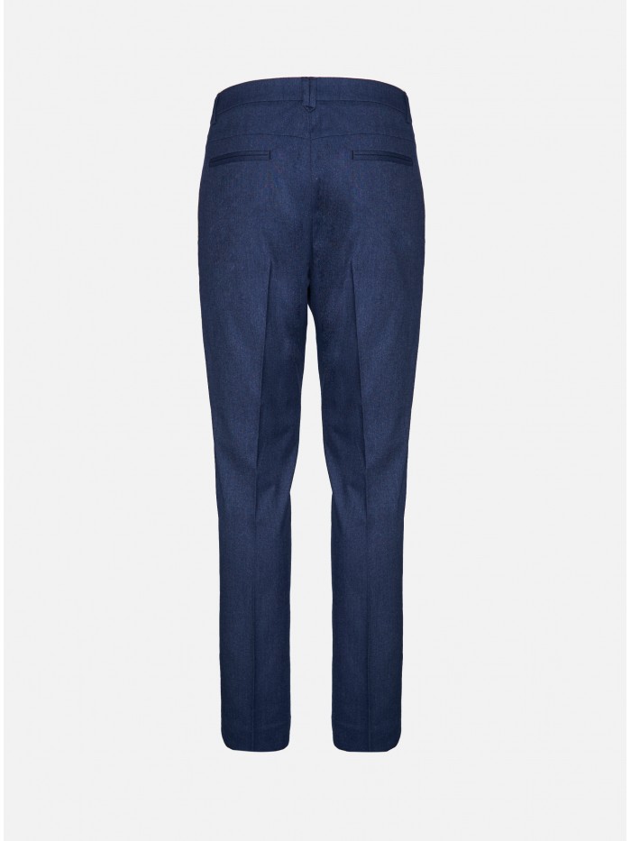 PANTALONE LANA CASHMERE BLU
