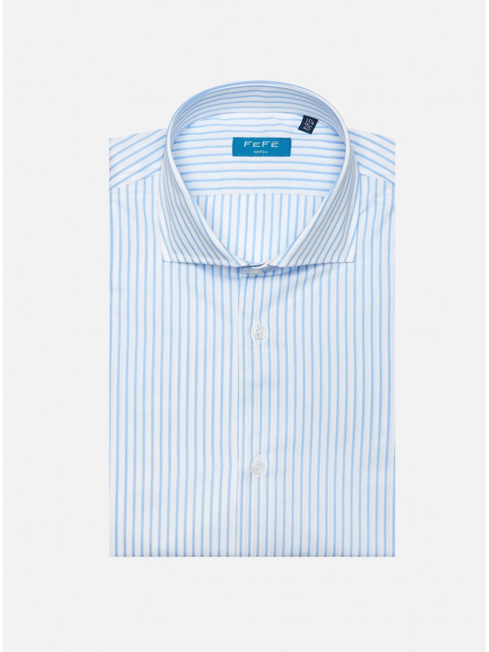 LIGHT-BLUE STRIPES COTTON...