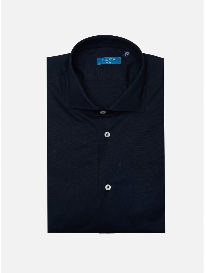 BLUE COTTON NO IRON SHIRT