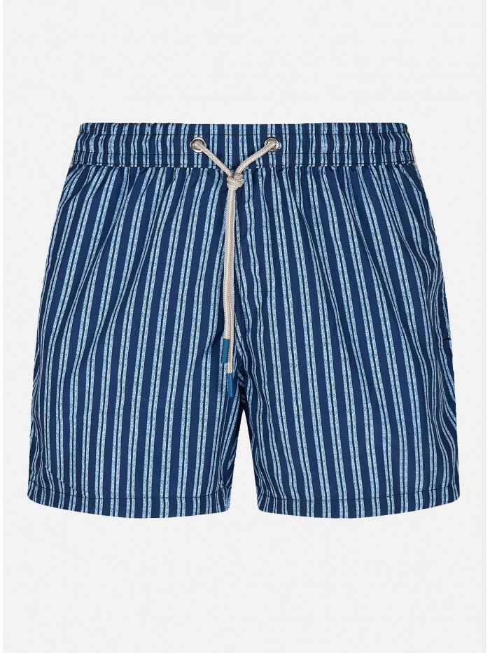 BLUE STRIPES SWIM SHORT