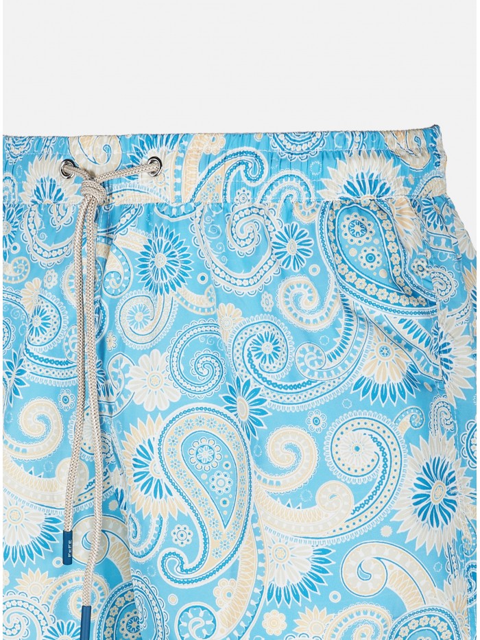 BOXER DA MARE PAISLEY TURCHESE