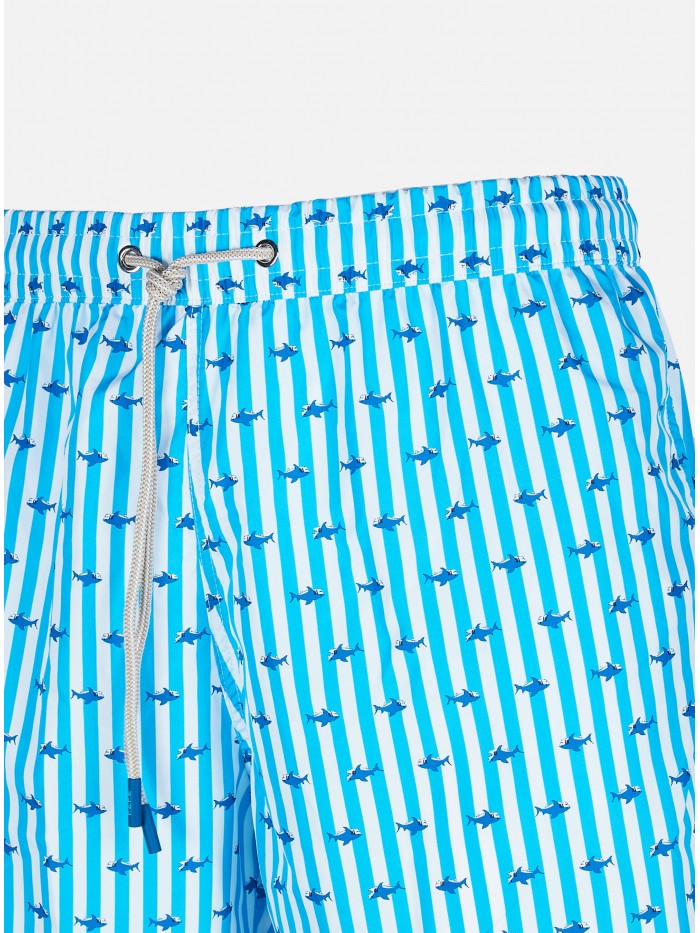 BOXER DA MARE RIGHE SHARK...