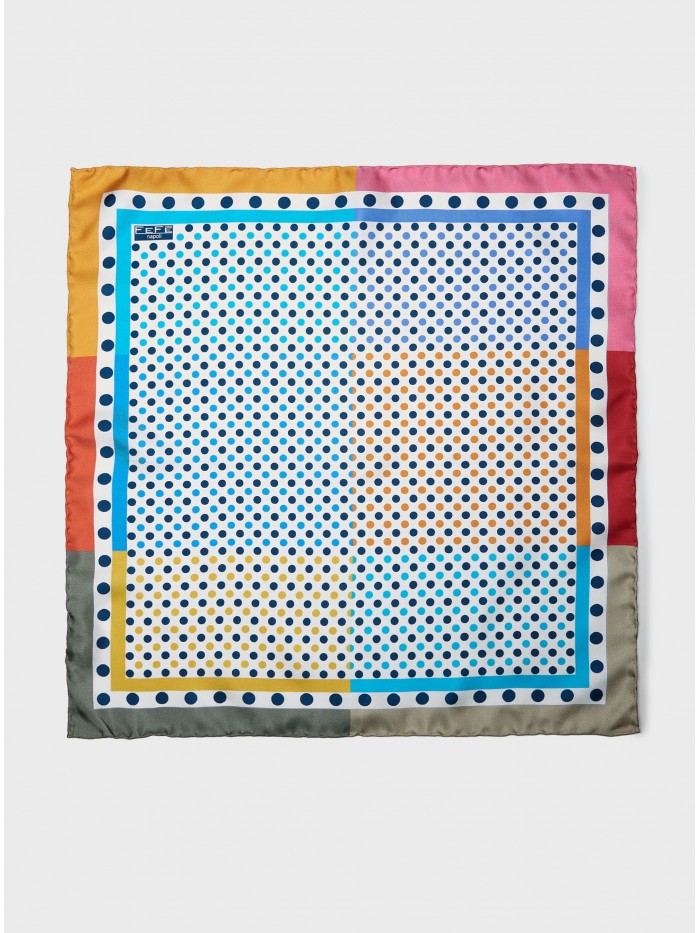 BLUE POIS DANDY POCKET SQUARE