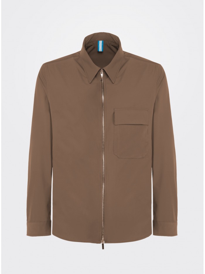 TAUPE TECH NYLON JACKET