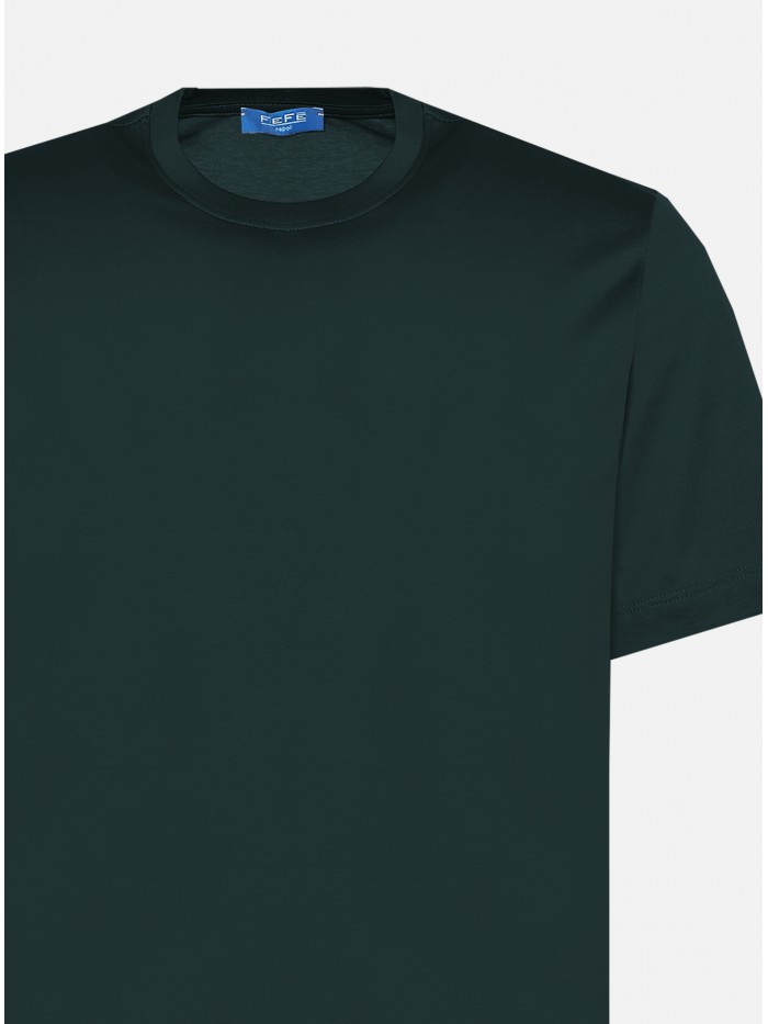 T-SHIRT FILO DI SCOZIA VERDE