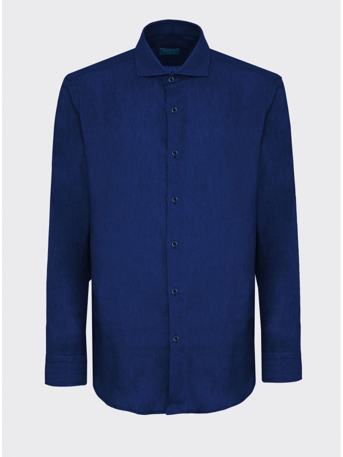 BLUE ROYAL LINEN SHIRT