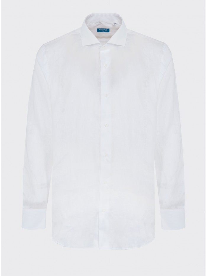 WHITE LINEN SHIRT