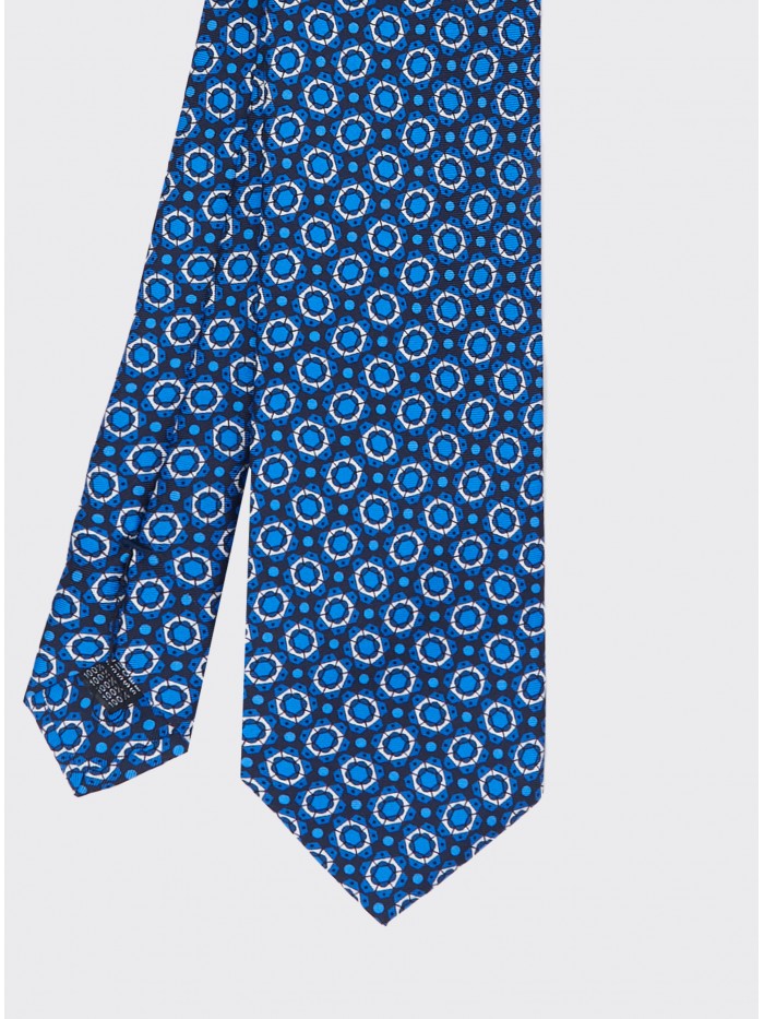 BLUE FLOWER GENTLEMAN SILK TIE
