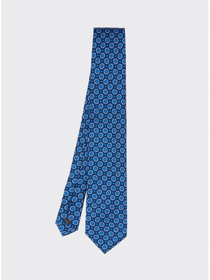 BLUE FLOWER GENTLEMAN SILK TIE