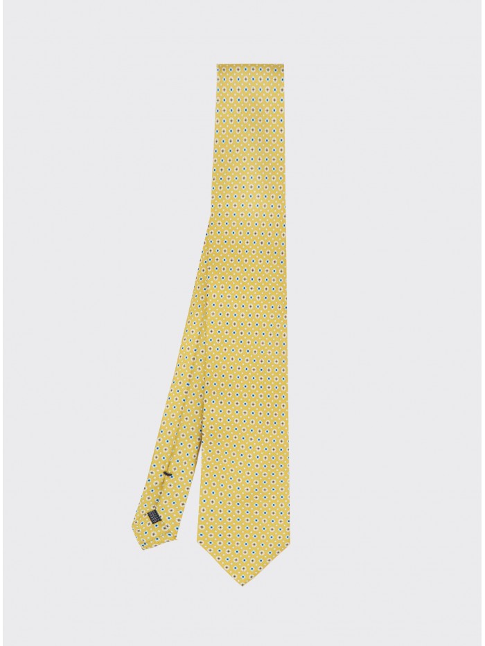 YELLOW GEO GENTLEMAN SILK TIE