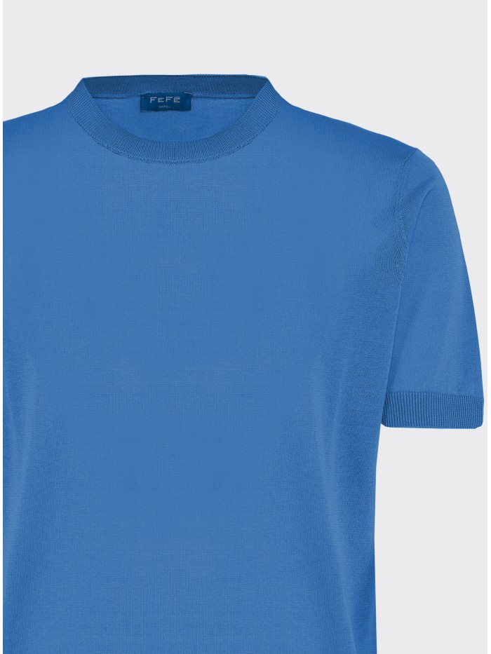 T-SHIRT MAGLIA COTONE SETA SKY