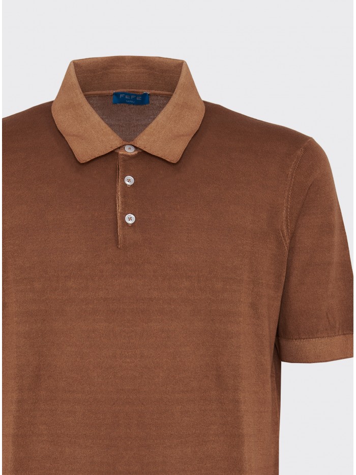 POLO MAGLIA COTONE BISCOTTO